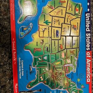 Melissa & Doug Colorful USA Map Puzzle